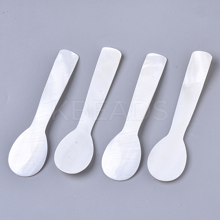 Natural Freshwater Shell Spoons SSHEL-N034-49C-01-1