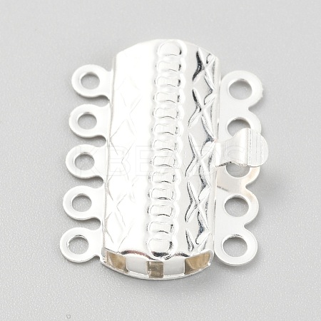 304 Stainless Steel Box Clasps STAS-H151-17S-1
