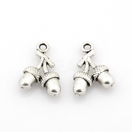 Tibetan Style Alloy Pendants TIBEP-44681-AS-FF-1