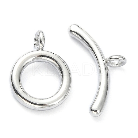 Non-Tarnish 304 Stainless Steel Toggle Clasps STAS-E194-09P-A-1