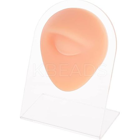 Soft Silicone Eye Flexible Model Body Part Displays with Acrylic Stands ODIS-WH0002-24-1