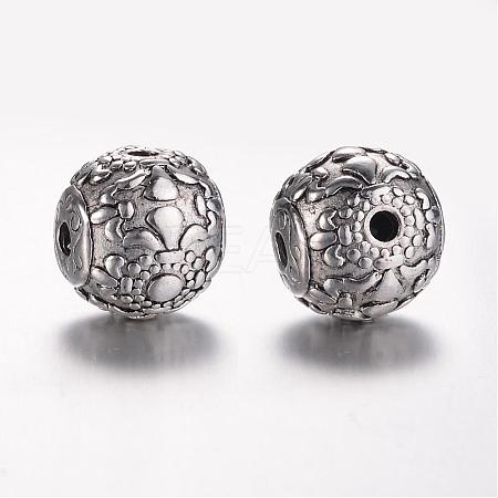Tibetan Style Alloy 3-Hole Guru Beads PALLOY-YC65935-AS-1