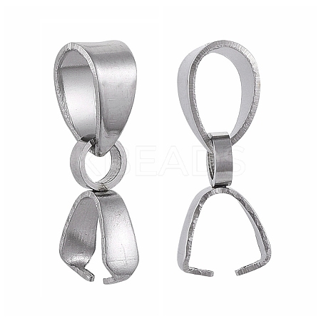 100Pcs 304 Stainless Steel Pinch Bails STAS-ZF0001-42-1