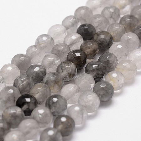 Natural Cloud Quartz Beads Strands G-G736-21-8mm-1