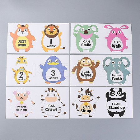 Newborn Monthly Milestone Stickers DIY-H127-B09-1