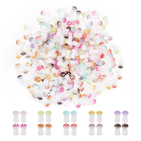300Pcs 10 Colors Opaque Glass Beads GLAA-GO0001-02-1