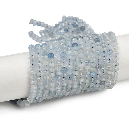 Natural Aquamarine Beads Strands G-L587-B02-01-A-1