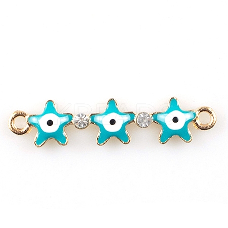 Alloy Enamel Connector Charms X1-FIND-TAC0016-26B-1