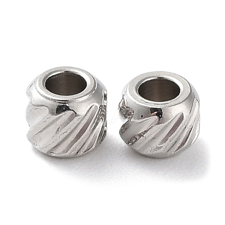 Non-Tarnish 201 Stainless Steel Spacer Beads STAS-K259-14C-P-1