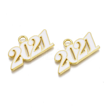 Alloy Enamel Pendants PALLOY-T078-03E-1