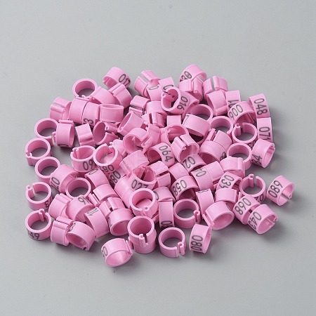 Plastic Poultry Leg Identification Bands AJEW-WH0415-99H-1