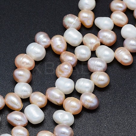 Natural Cultured Freshwater Pearl Beads Strands PEAR-G004-03F-01-X-1