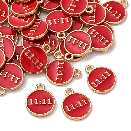 Alloy Enamel Charms ENAM-C028-01G-03-1