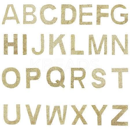 Glitter Hotfix Rhinestone Iron on Patches DIY-WH0183-09A-1