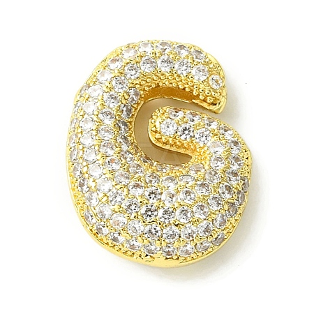 Rack Plating Brass Cubic Zirconia Pendants KK-S378-02G-G-1