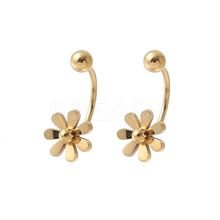 304 Stainless Steel Stud Earrings EJEW-E603-01B-G-1