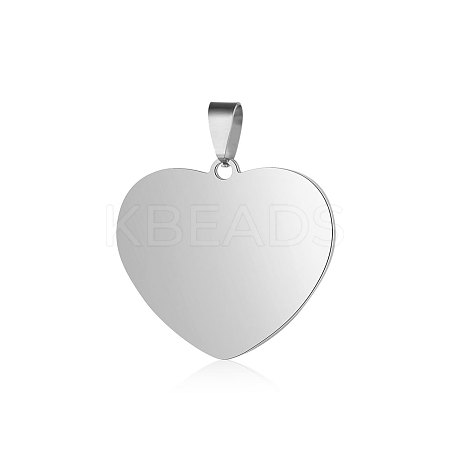 Tarnish Resistant 201 Stainless Steel Stamping Blank Tag Pendants STAS-S105-T590-25-1-1