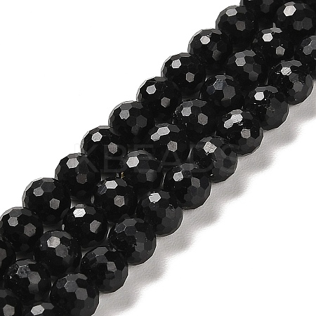 Natural Black Tourmaline Beads Strands G-K345-A04-01-1