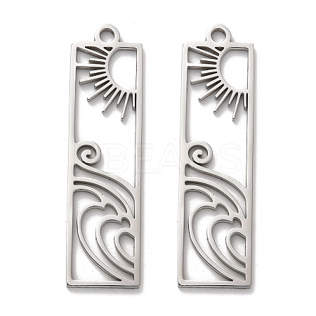 Non-Tarnish 304 Stainless Steel Pendants STAS-B054-02P-1