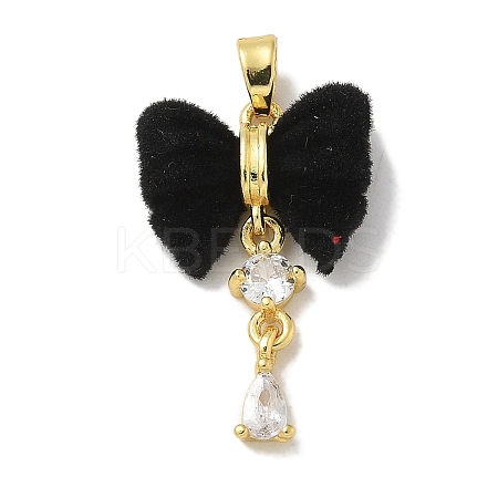 Real 18K Gold Plated Rack Plating Brass Pendants KK-Q009-06G-04-1