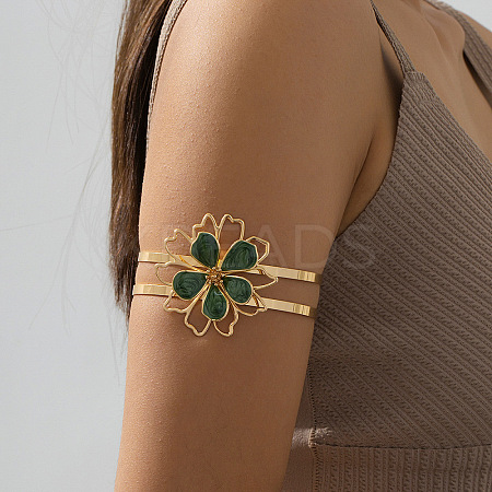 Flower Alloy Enamel Cuff Bangles FS-WGF2912-05-1