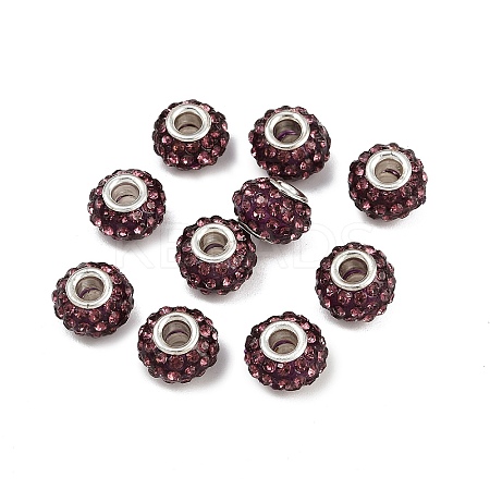 Resin Rhinestone Beads CPDL-H001-10x7mm-5-1