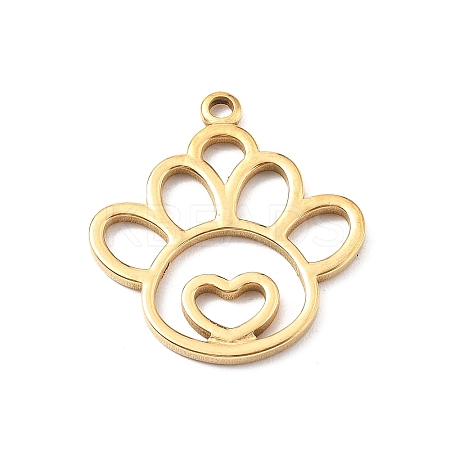 304 Stainless Steel Pendants STAS-I334-04G-1