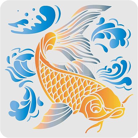 Large Plastic Reusable Drawing Painting Stencils Templates DIY-WH0172-790-1