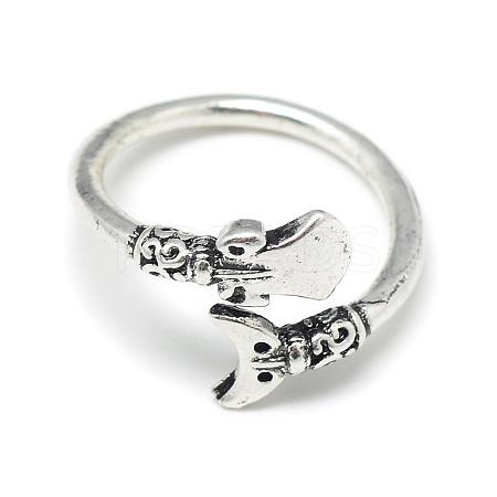 Adjustable Alloy Cuff Finger Rings RJEW-S038-005-1