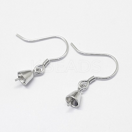 Rhodium Plated 925 Sterling Silver Earring Hooks STER-N0001-010-1