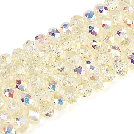 Transparent Glass Beads Strands X-EGLA-N016-6mm-05-1