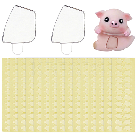 Trapezoid Acrylic Duble Sided Stickers DIY-WH0678-62B-1
