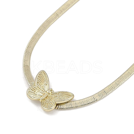 Bowknot Brass Pendant Necklaces NJEW-F325-03G-1