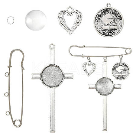 Iron Kilt Pins Brooch Findings DIY-FS0009-47-1