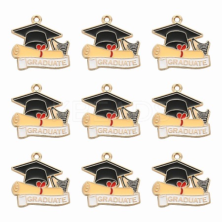 20Pcs Alloy Enamel Pendants ENAM-CJ0004-17-1