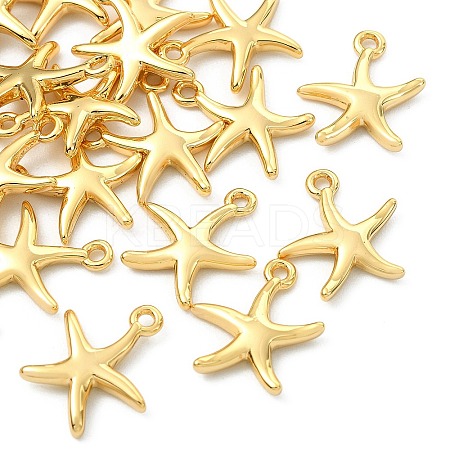 SHEGRACE Brass Starfish Charms XGR0169G-99G-1