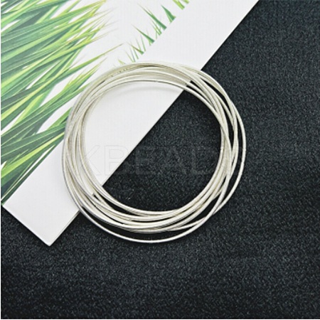 3mm 304 Stainless Steel Spring Bracelet BJEW-WH0016-07S-1