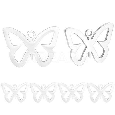 20Pcs 201 Stainless Steel Pendants STAS-BBC0007-79P-1