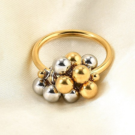 304 Stainless Steel Finger Rings for Women RJEW-V014-09GP-1