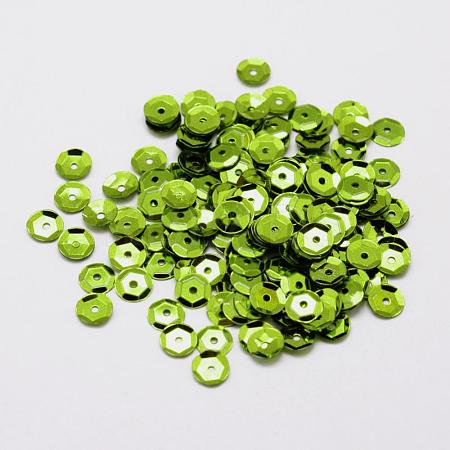 Plastic Paillette Beads PVC-A001-6mm-02-1
