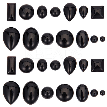 28Pcs 14 Styles Natural & Synthetic Mixed Gemstone Cabochons G-HY0001-59-1