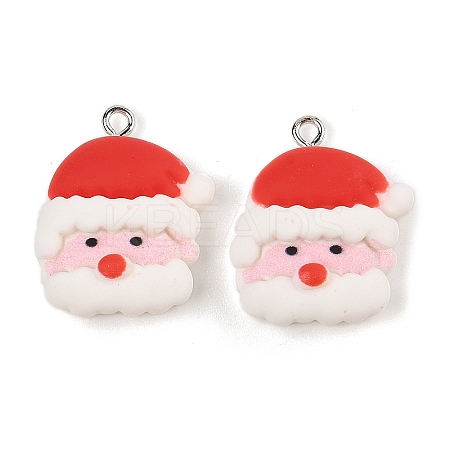 Christmas Theme Opaque Resin Pendants RESI-S08-05E-1