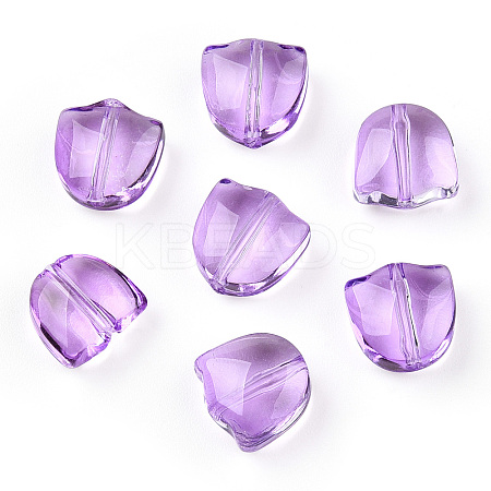 Spray Painted Transparent Glass Beads GLAA-T022-26-A02-1