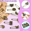 20Pcs 10 Styles Alloy Kilt Pins for Backpack Clothes JEWB-CJ0003-24-3
