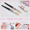 5 Yards 5 Style Glass Self Adhesive Hotfix Rhinestone Ribbon Trimming DIY-AR0004-55-3