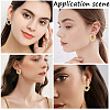 5 Pairs 5 Style Brass Micro Pave Clear Cubic Zirconia Hoop Earrings EJEW-BBC0002-01-4