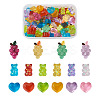 116Pcs 16 Colors Transparent Resin Cabochons RESI-TA0001-23-1