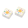 Printed Handmade Porcelain Beads PORC-G016-04Q-2