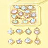 20Pcs 10 Styles Alloy Glass Pendants FIND-FS0003-50-8
