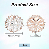 2Pcs Alloy Rhinestone Shoe Decorations AJEW-FG0003-72B-2